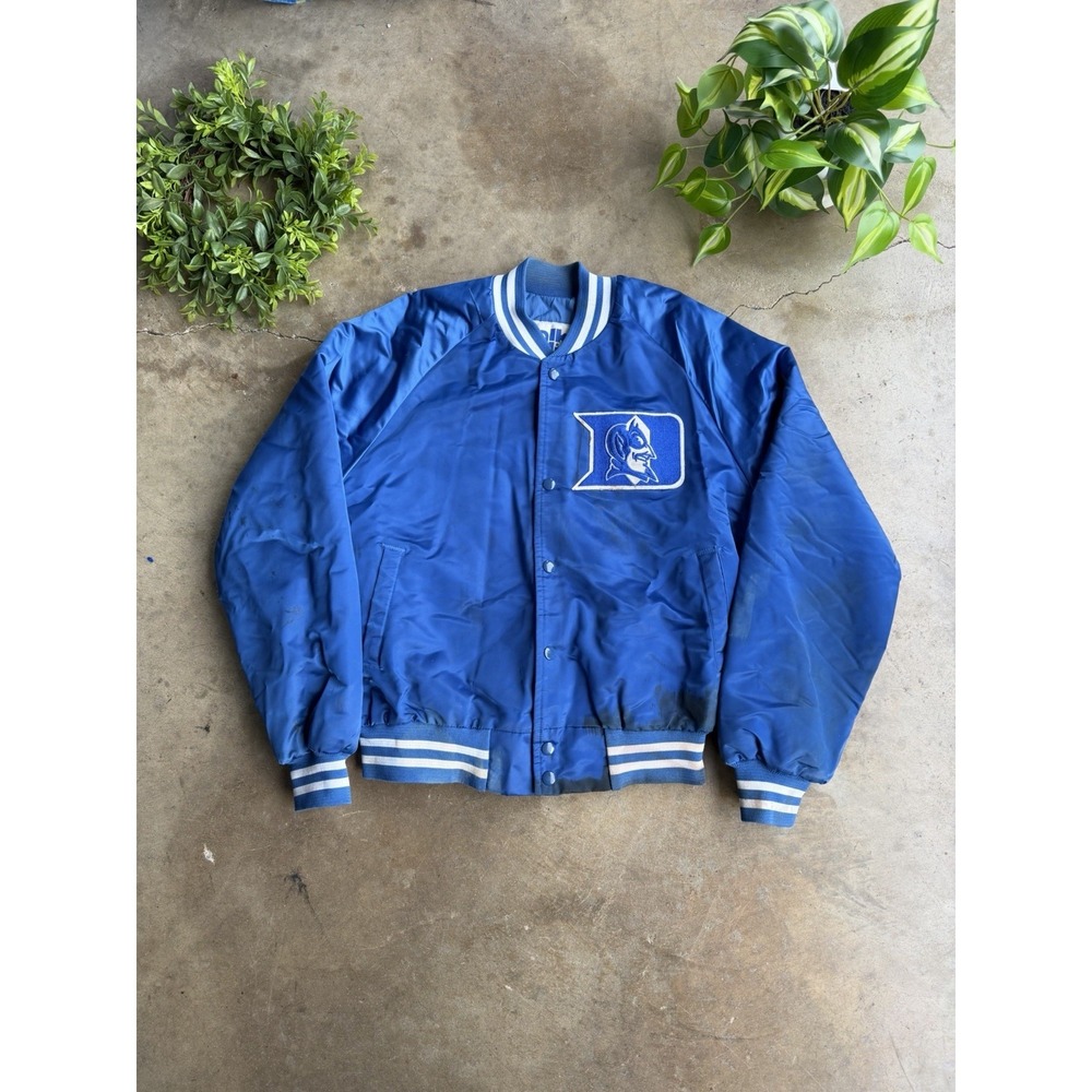 Vintage‎ 90s Chalk Line Duke Blue Devils Spellout Jacket Rare M